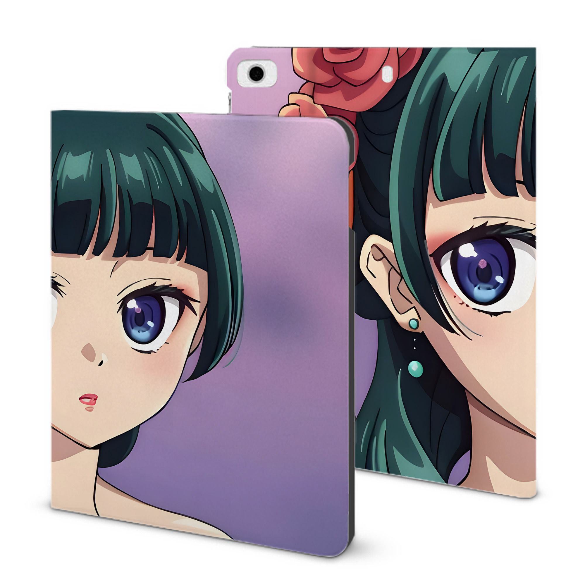 （画像用） 薬屋のひとりごと The Apothecary Diaries IPad ケース ブック型 PUレザー TPU 耐衝撃 軽量 薄型 ペン収納なし 全面保護 IPad 各モデル対応